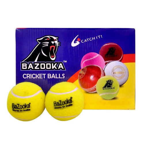 Bazooka Cricket Tennis Ball 1pc Assorted Color