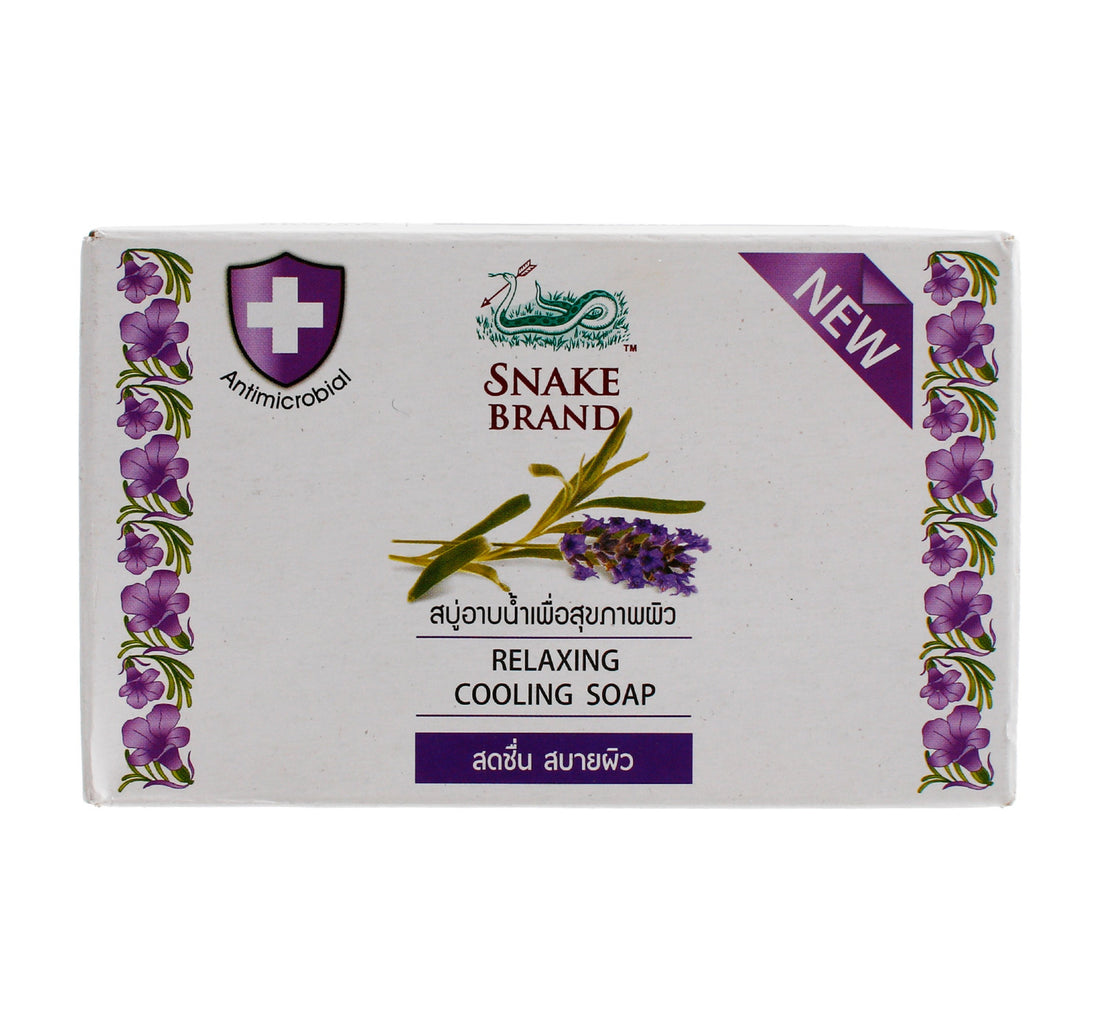 Snake Brand Relaxing Cooling Soap Lavender 100 g