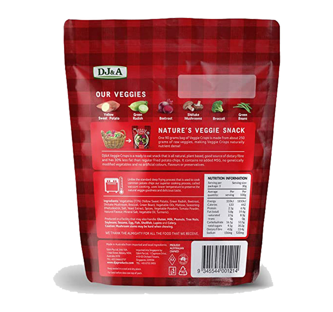 DJ&A Hot & Spicy Veggie Crisp Mix 90 g