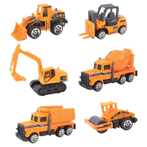 Power Joy Die Cast Construction Vehicle Set, 6 pcs, 86514-1