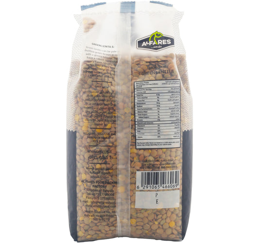 Al Fares Green Lentils 1 kg