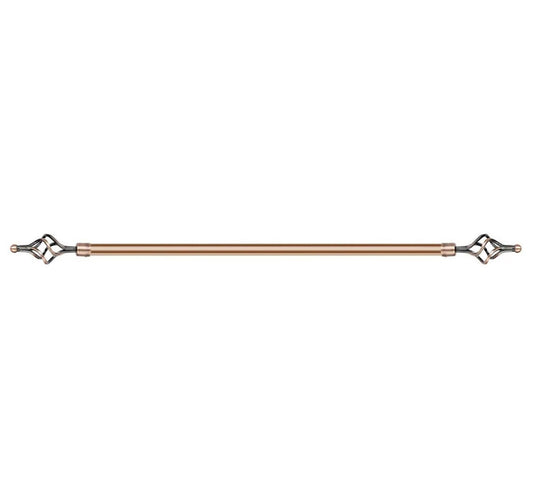 Maple Leaf Extension Curtain Rod 300cm Brown