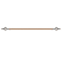 Maple Leaf Extension Curtain Rod 300cm Brown