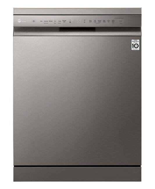 LG Free Standing Dishwasher, 8 Programs, 14 Place Settings, Platinum Silver, DFB512FP