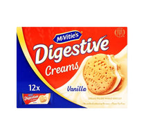 McVitie's Digestive Creams Vanilla Filled Wheat Biscuit 12 x 40 g