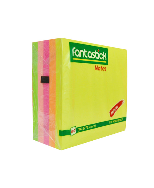 Fantastick Sticky Notes, 3 x 3 inches, Assorted Colors, FK-N303-05CF