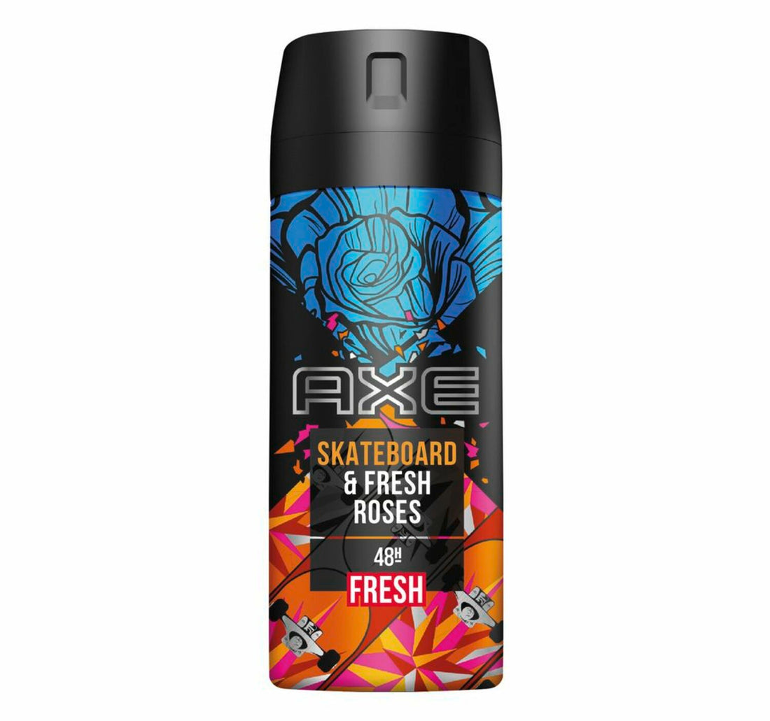 Axe Skateboard & Fresh Roses Deodorant For Men 150 ml