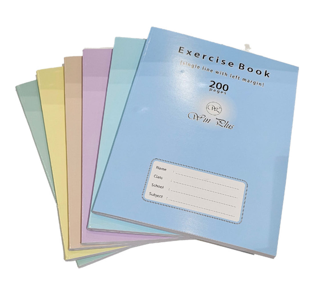 Win Plus Notebook A4 200 Sheets FISWP02 AssortedPer Pc