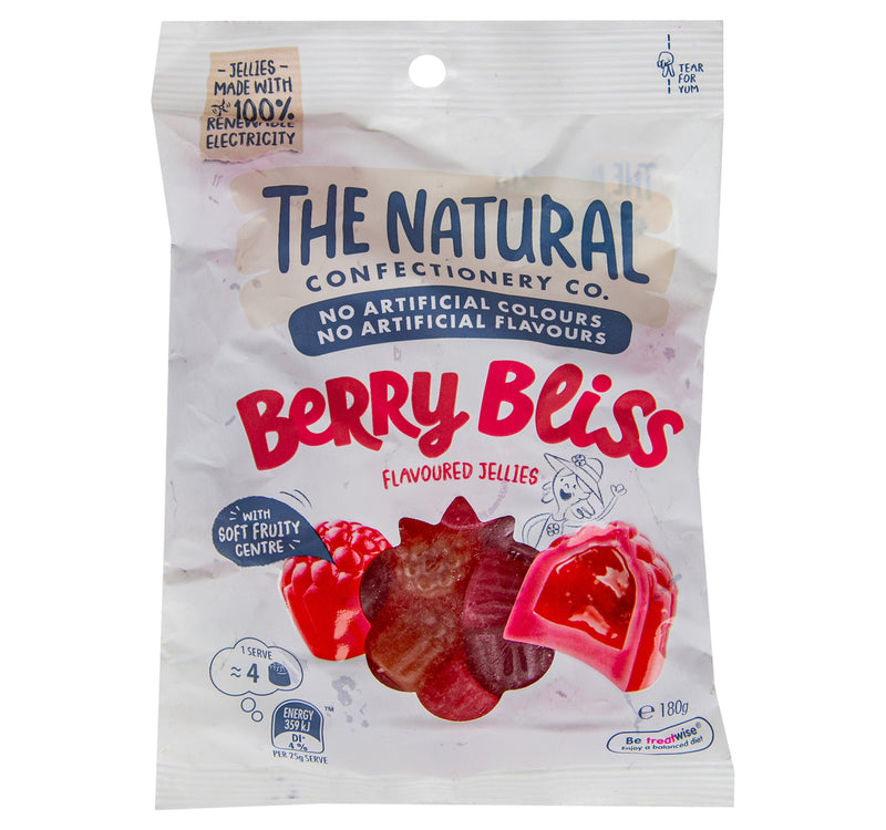 The Natural Confectionery Co. Berry Bliss Flavoured Jellies 180 g
