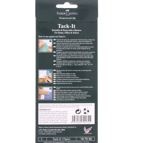 Faber-Castell Tack-it Removable Reusable Adhesive Wall Art Craft 120 Stickers