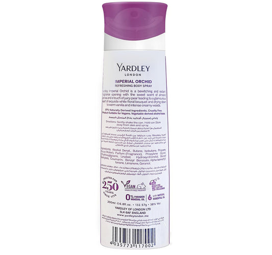 Yardley London Imperial Orchid Refreshing Body Spray 200 ml