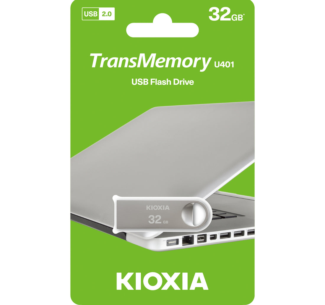 Kioxia USB 2.0 Flash Drive, 32 GB, LU401S032GG4