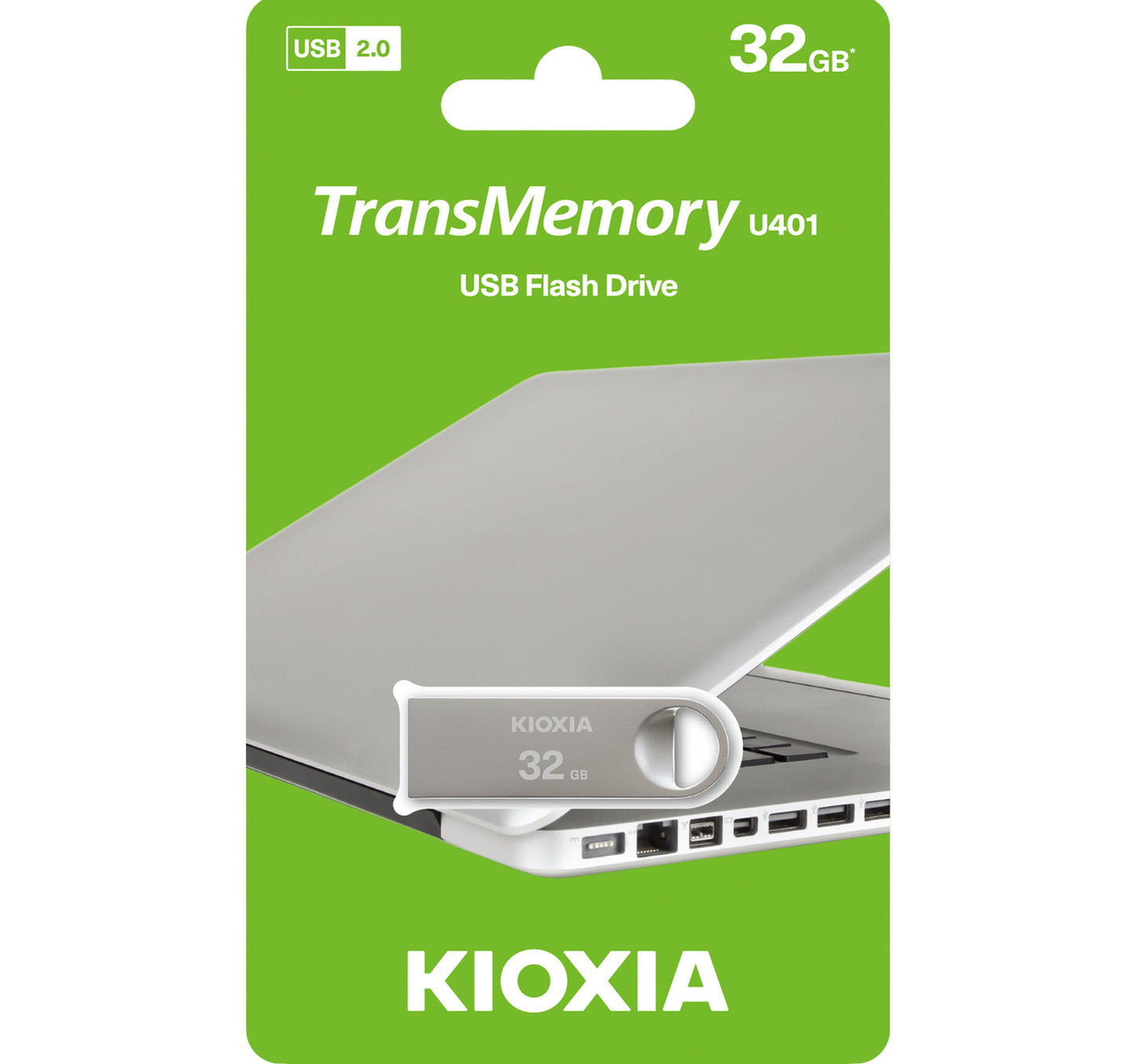Kioxia USB 2.0 Flash Drive, 32 GB, LU401S032GG4