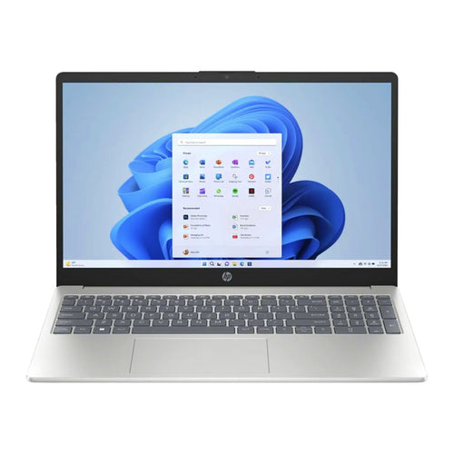 كمبيوتر محمول HP 14 بوصة FHD، معالج Intel Core i5-1334U، ذاكرة وصول عشوائي (RAM) سعة 16 جيجابايت، قرص SSD سعة 512 جيجابايت، نظام التشغيل Windows 11 Home، فضي، 14-EP0043NE