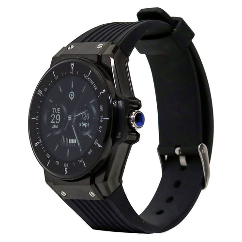 Ikon Men Smartwatch, 1.09 inch Display Black, IK-WM-08