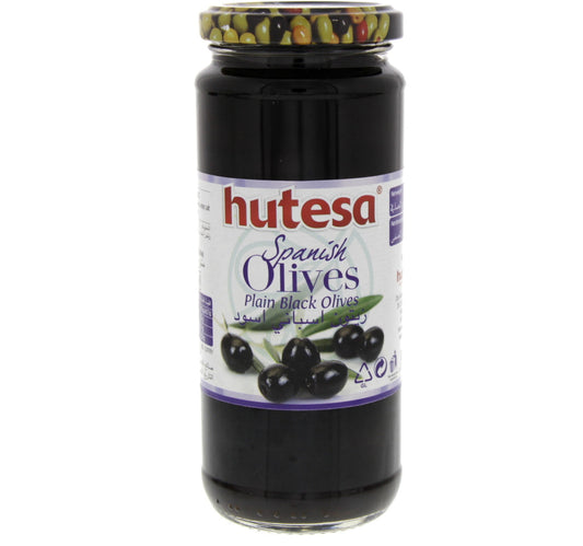 Hutesa Spanish Plain Black Olives 200 g