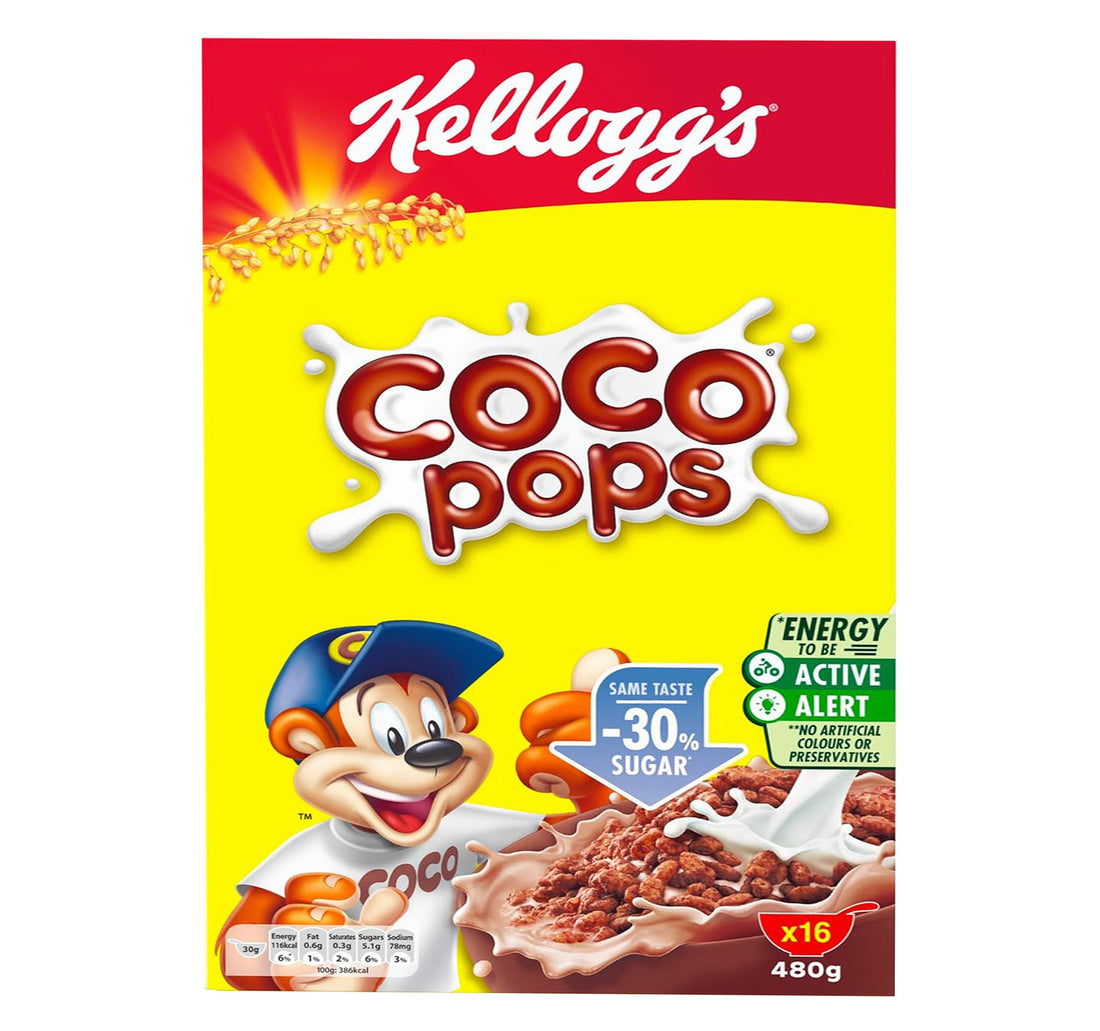 Kellogg's Coco Pops 30% Less Sugar 480 g