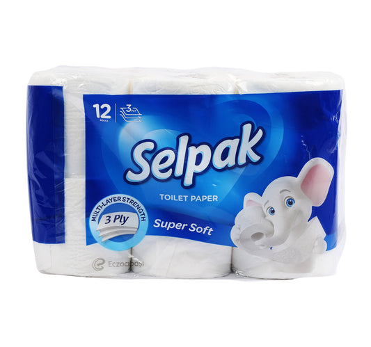 Selpak Toilet Paper 3ply 9+3 Rolls