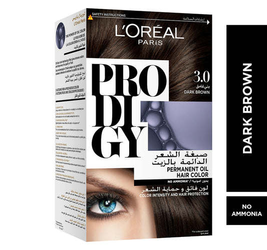 L'Oreal Paris Prodigy Hair Color 3.0 Dark Brown 1 pkt