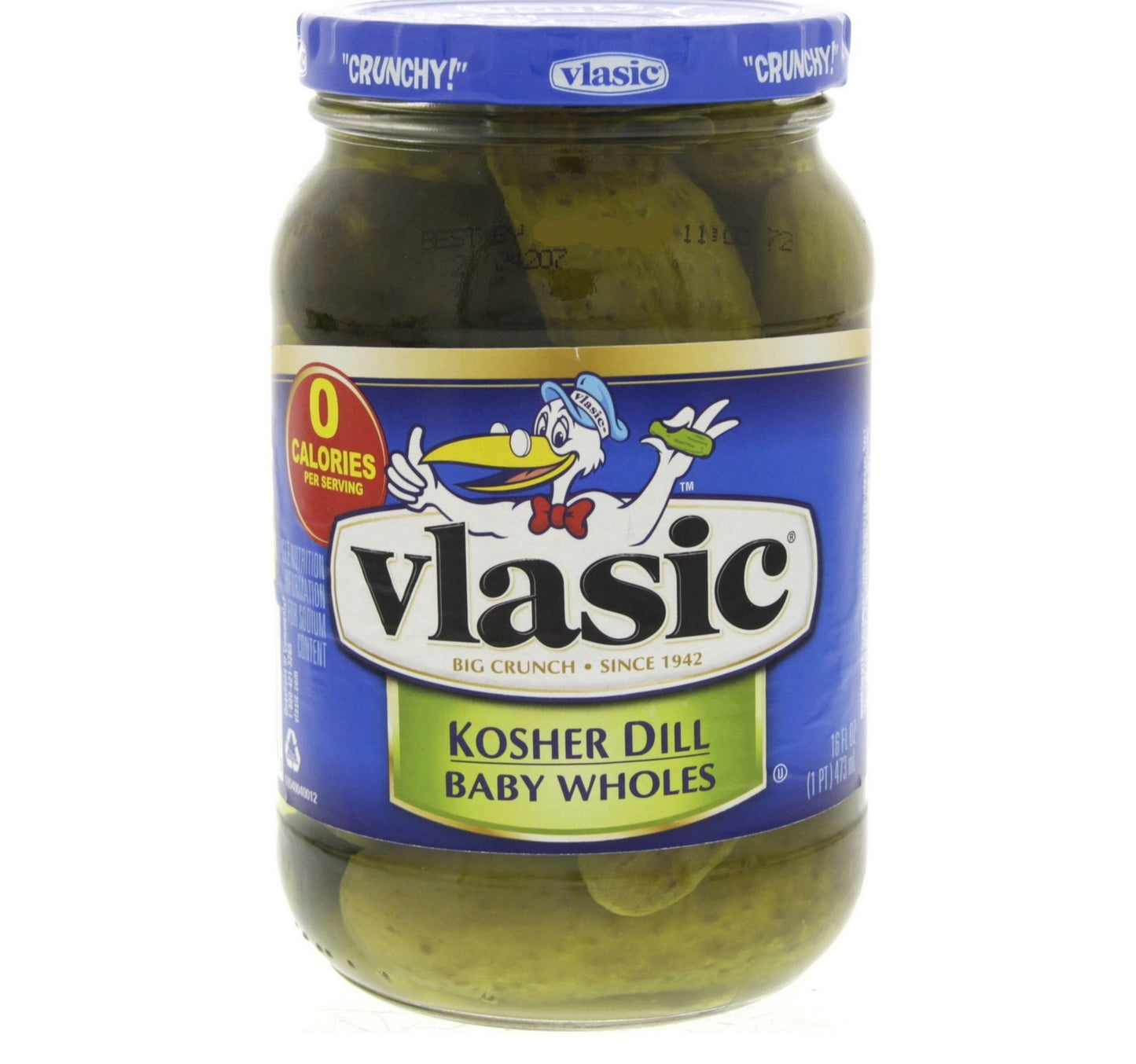 Vlasic Kosher Dill Baby Wholes 473 ml