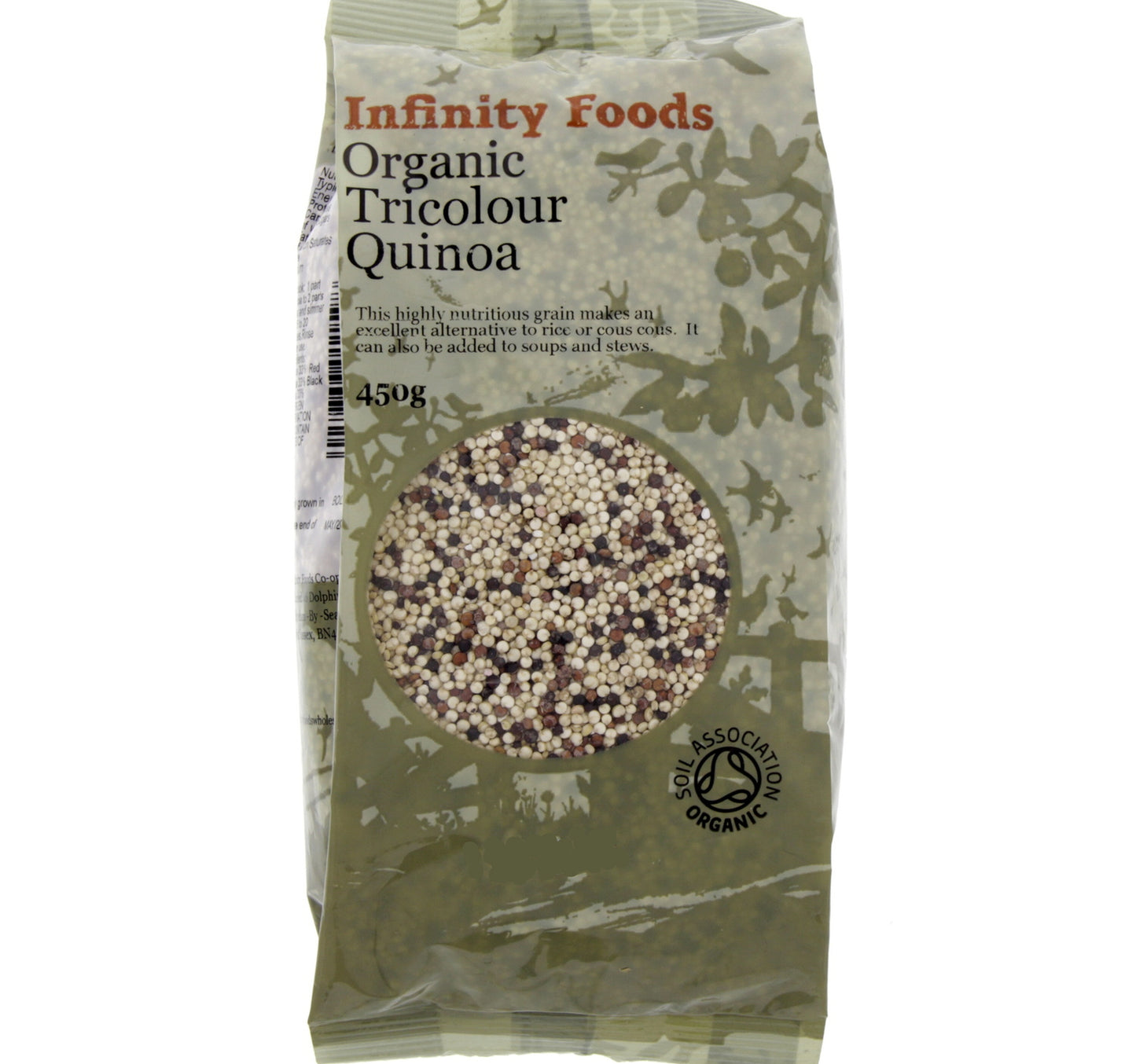 كينوا ثلاثية الألوان عضوية من إنفينيتي فودز، 450 غرام