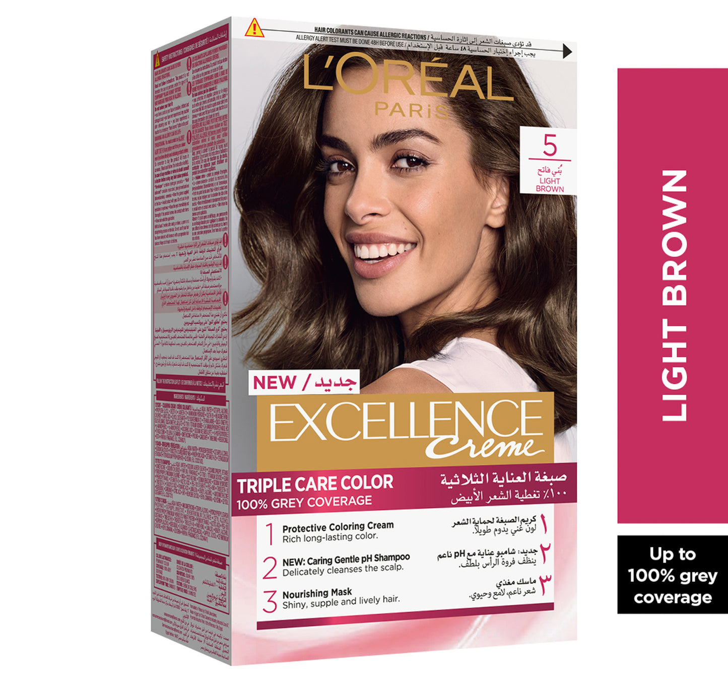 L'Oreal Paris Excellence Cream Color 5 Light Brown 1 pkt