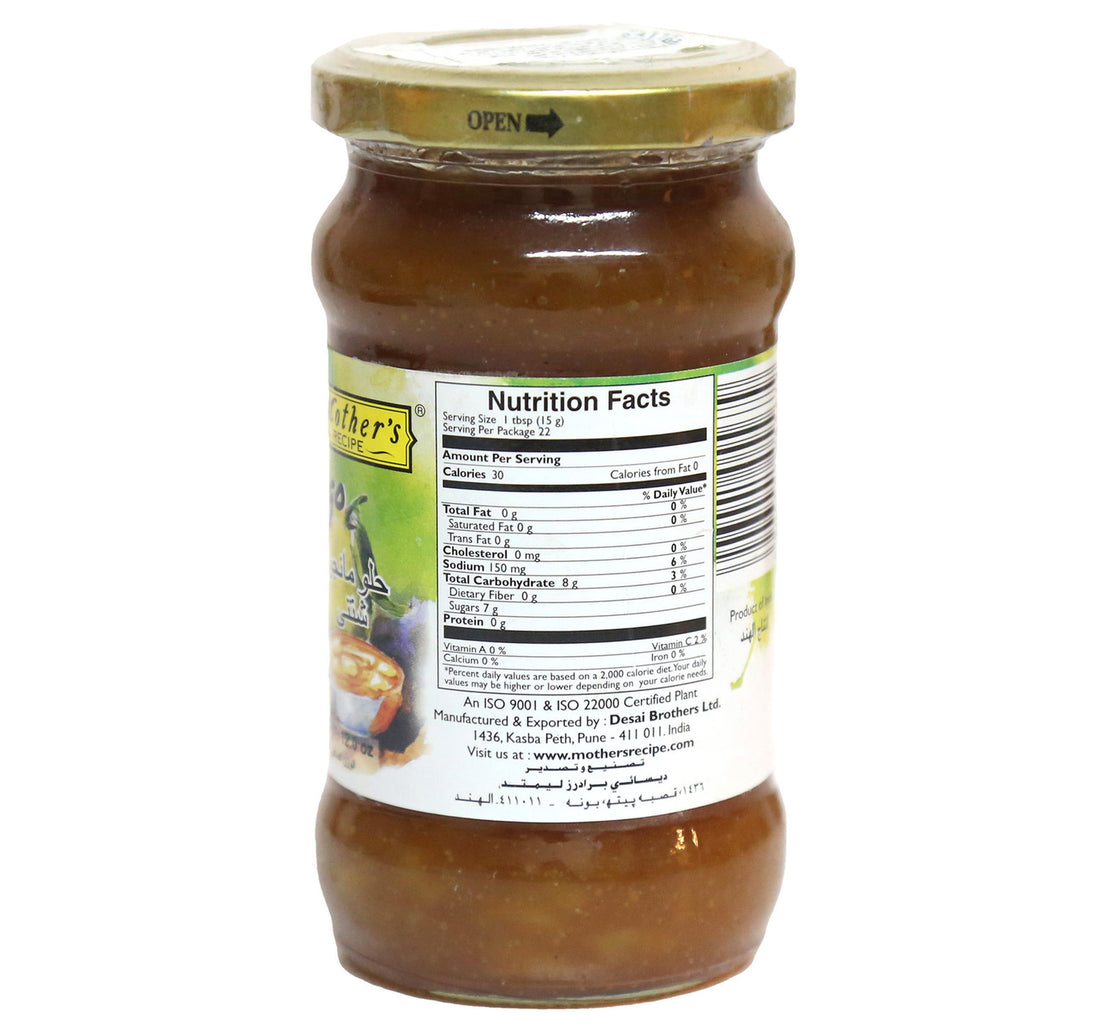 Mother's Recipe Sweet Mango Chutney 340 g