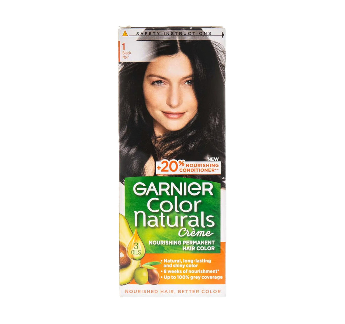 Garnier Color Naturals Creme 1 Black Noir Value Pack 2 x 1 pkt