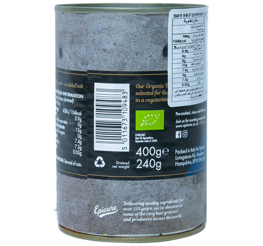 Epicure Organic Black Beans 400 g