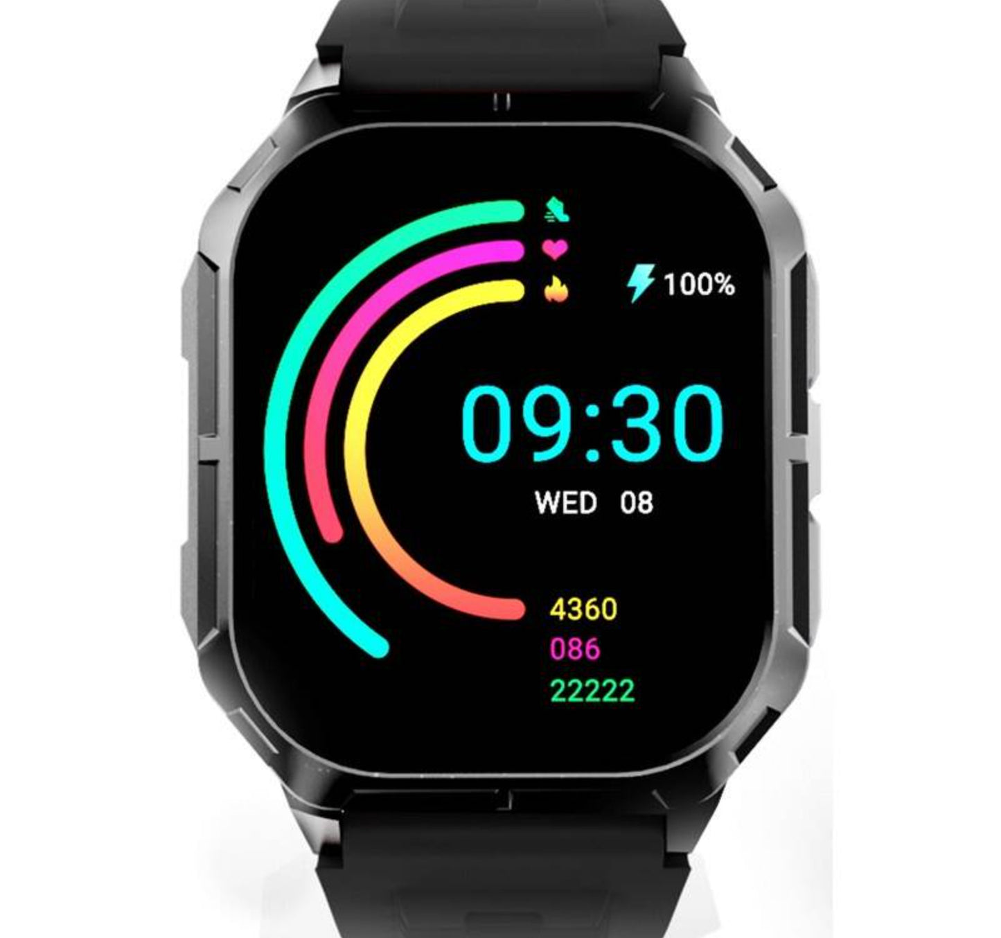 HiFuture Ultra3 Sports-Fitness Smartwatch Black
