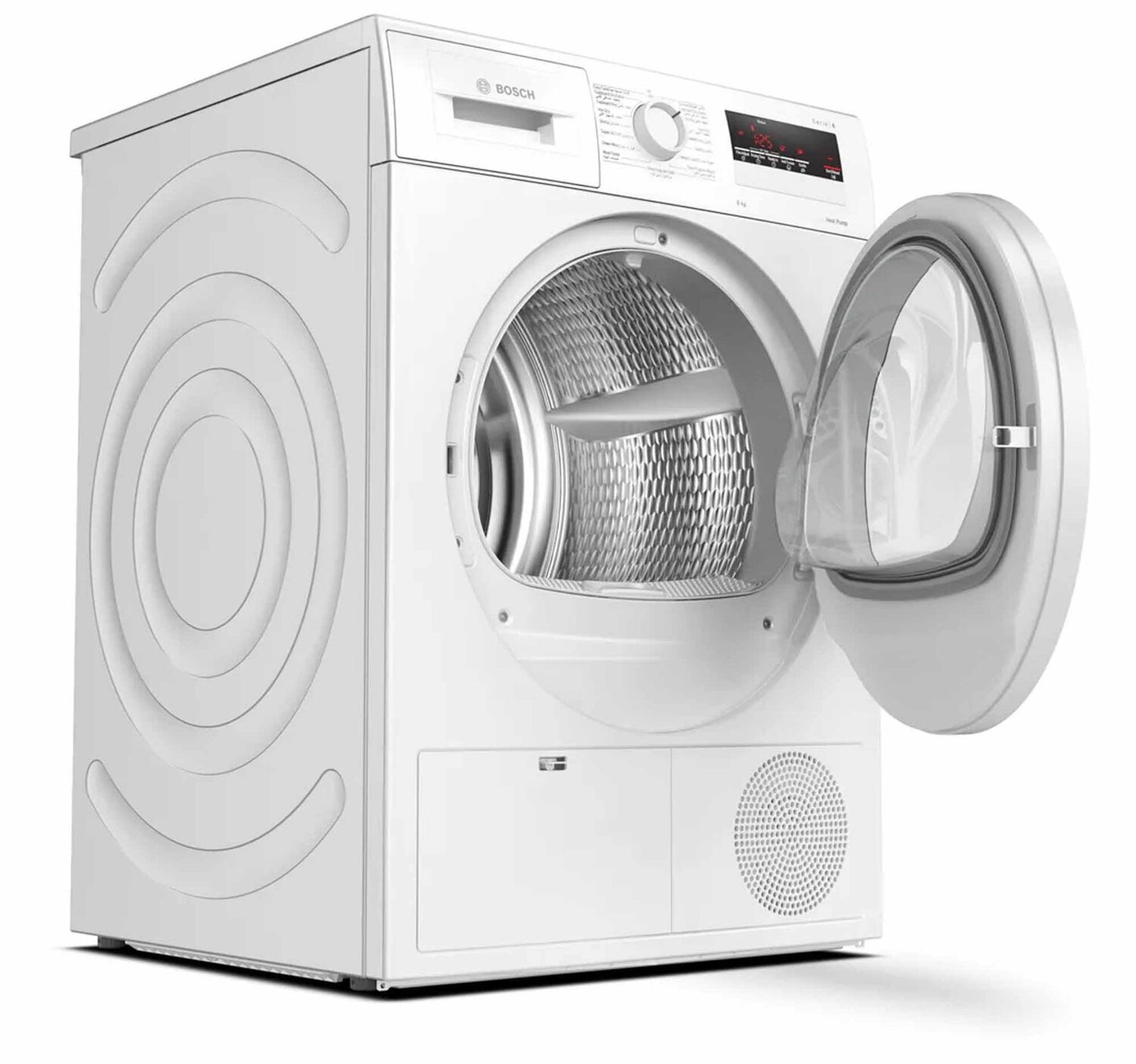 Bosch Front Load Tumble Dryer, 8 kg, White, WTH85210GC