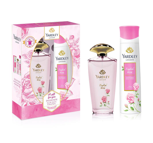 عطر ياردلي لندن إنجلش روز أو دو تواليت 125 مل + سبراي منعش للجسم 150 مل
