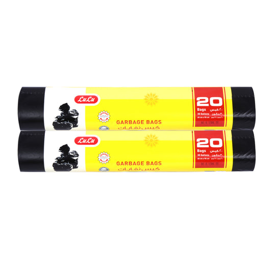 LuLu Garbage Bags 30 gallon Size 60x90cm 2 x 20pcs