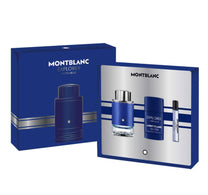 Mont Blanc Explorer Ultra Blue Eau De Parfum 100ml + Mini7.5ml + Deodorant 75ml For Men Gift Set