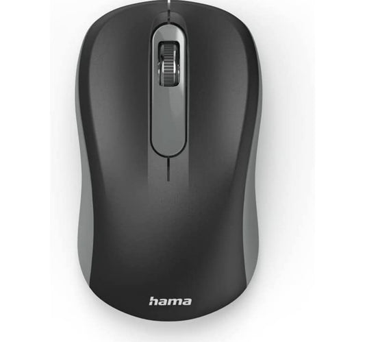Hama 134960 AMW-200 Optical 3-Button Wireless Mouse, Anthracite/Black