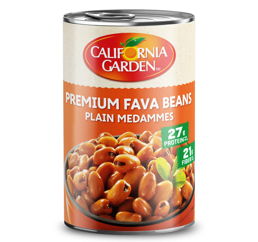 فول مدمس سادة فاخر خالي من الغلوتين من حدائق كاليفورنيا 450 جم