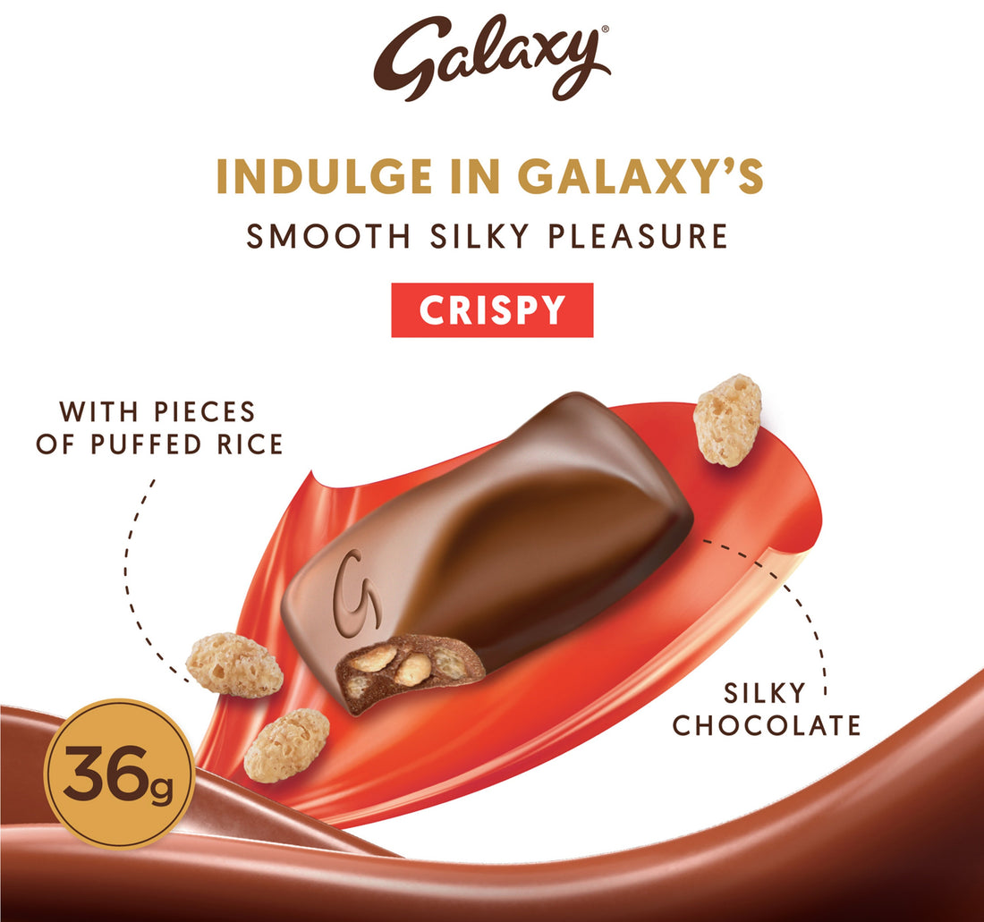 Galaxy Crispy Chocolate Bar 24 x 36 g