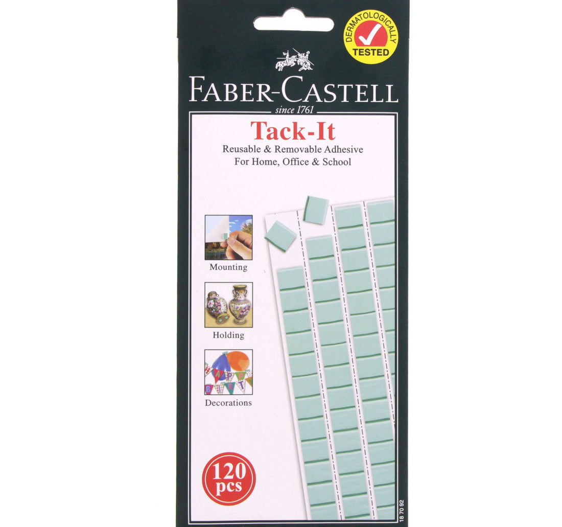 ملصقات جدارية لاصقة قابلة للإزالة وإعادة الاستخدام من فابر كاستل، 120 ملصقًا