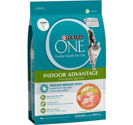 Purina One Indoor Advantage Catfood With Chicken Flavor For 1+ Years 380 g