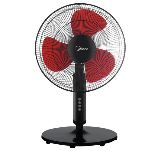 Midea 16 inches Pedestal Fan Without Remote, Black, FS4019K