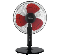 Midea 16 inches Pedestal Fan Without Remote, Black, FS4019K