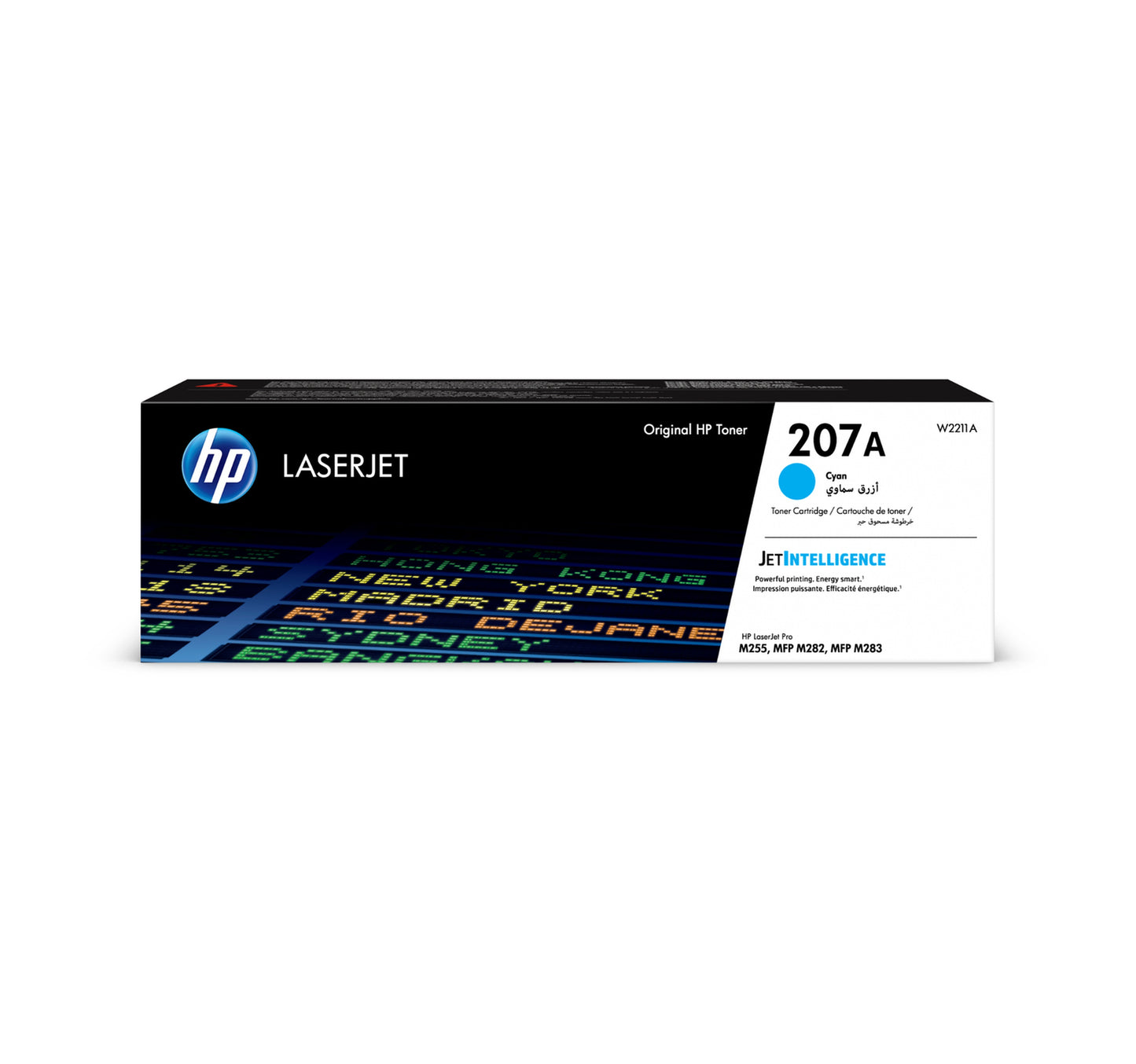خرطوشة حبر HP 207A الأصلية لطابعات LaserJet (W2211A)، لون سماوي