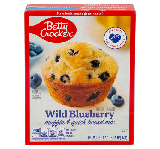 Betty Crocker Wild Blueberry Muffin & Quick Bread Mix 479 g