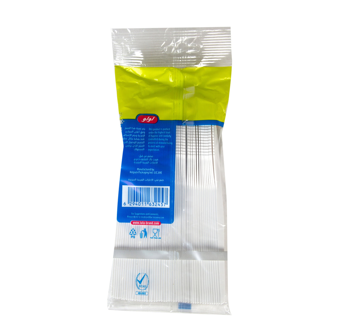 LuLu Plastic Knife White 50pcs