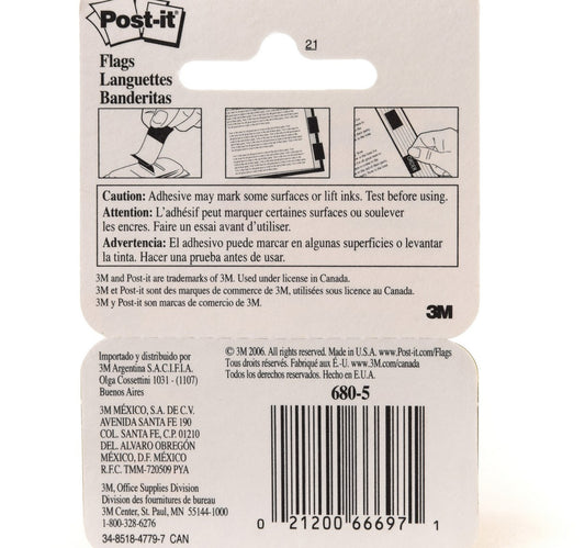 3M Post-it Flags & Markers- Yellow - 1inch x 1.7inch 50 Sheets