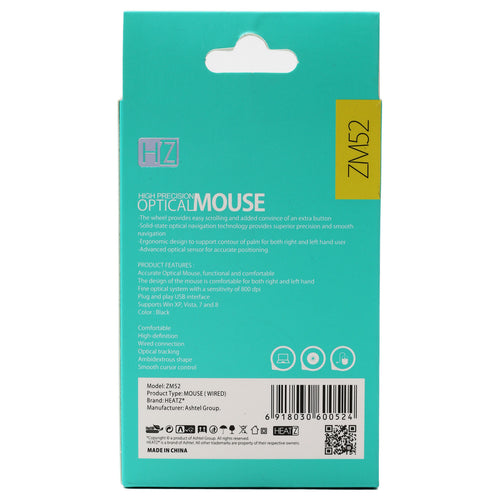 Heatz Optical Wired Mouse ZM52