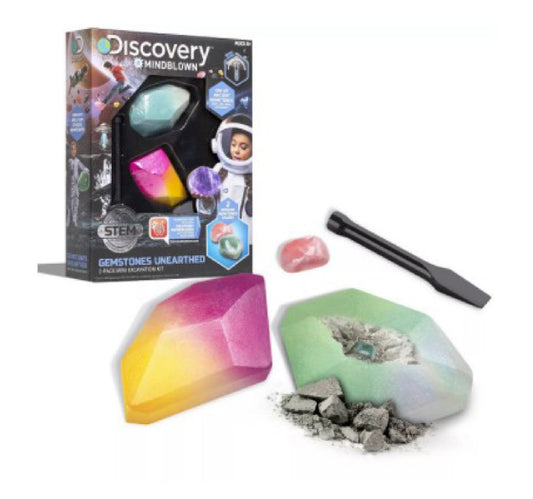 Discovery Toy Excavation Kit Mini Gemstone 2pc 1423004