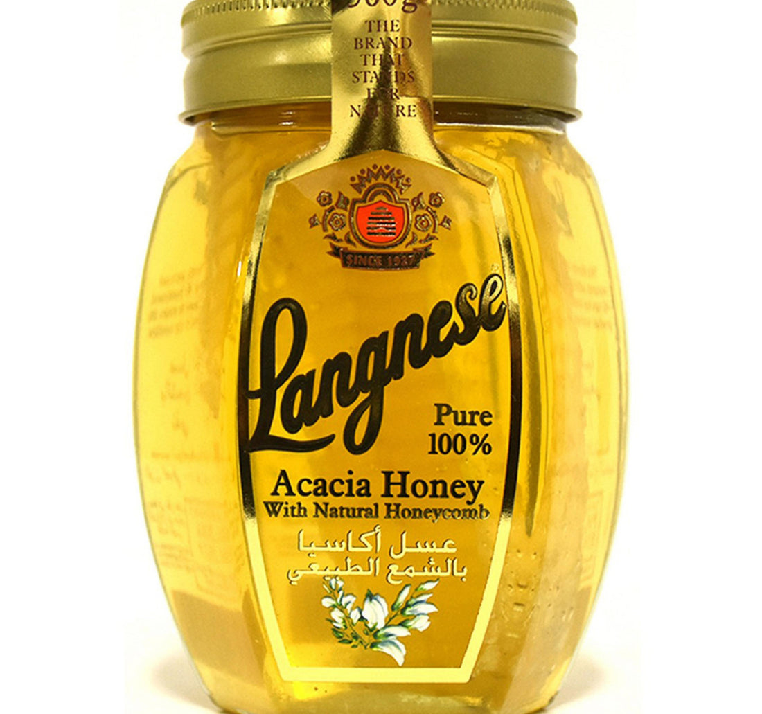Langnese Acacia Honey With Natural Honeycomb 500 g
