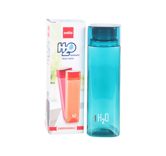 Cello Water Bottle H20 Square 500ml