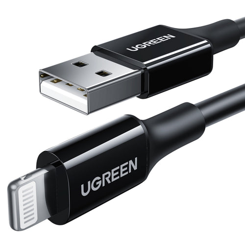Ugreen USB-A to Lightning Cable, 2 m, Black, 80823 Lulu Hypermarket